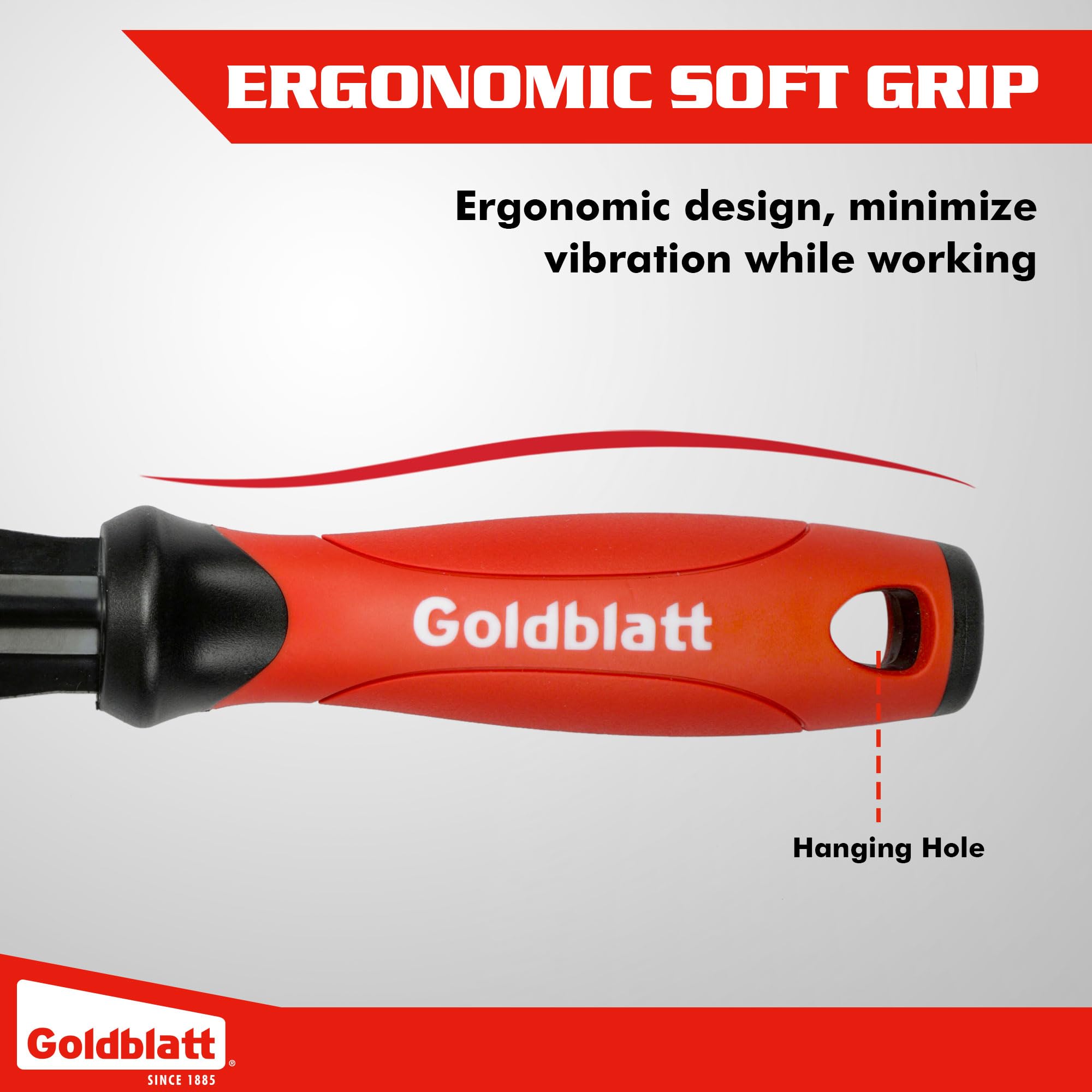 Goldblatt trim puller next to ruler showing 3-inch base for accurate size and tight fits