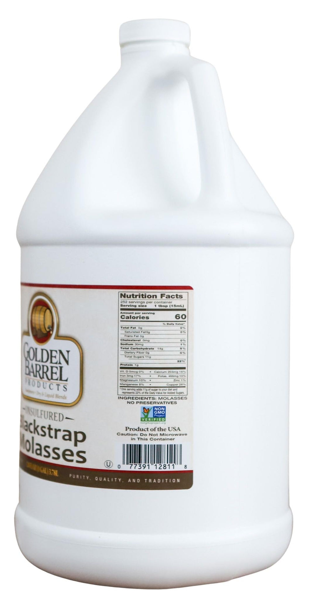 Golden Barrel decanted jar in kitchen illustrating easy daily portioning benefit