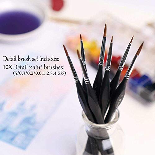 golden maple bristle close-up revealing fine tips for precision detailing