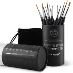 golden maple brushes stored in protective sleeve for safe transport