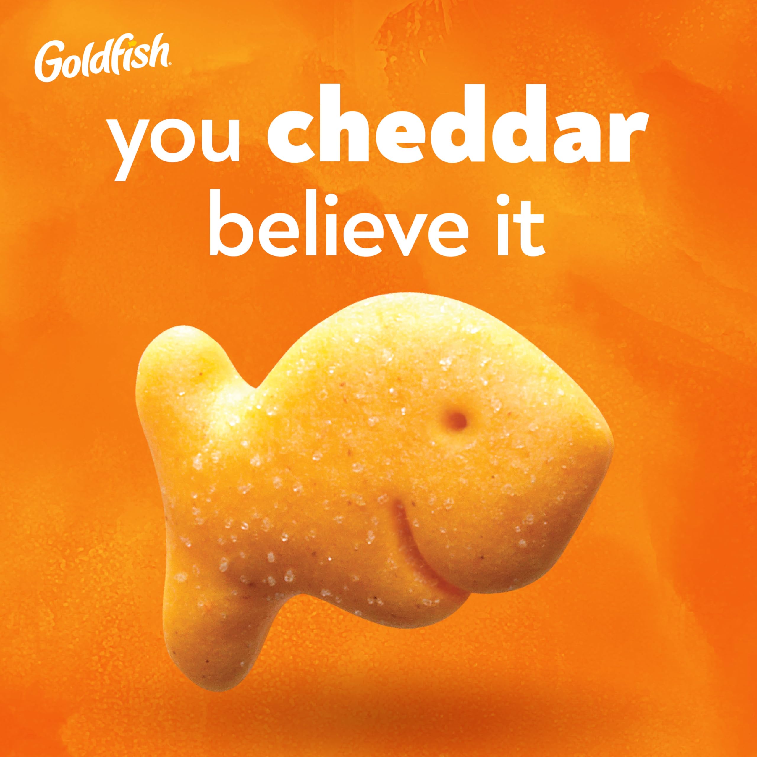 Goldfish opened snack bag with crackers visible for easy grab-and-go benefit