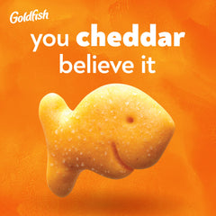 Goldfish opened snack bag with crackers visible for easy grab-and-go benefit