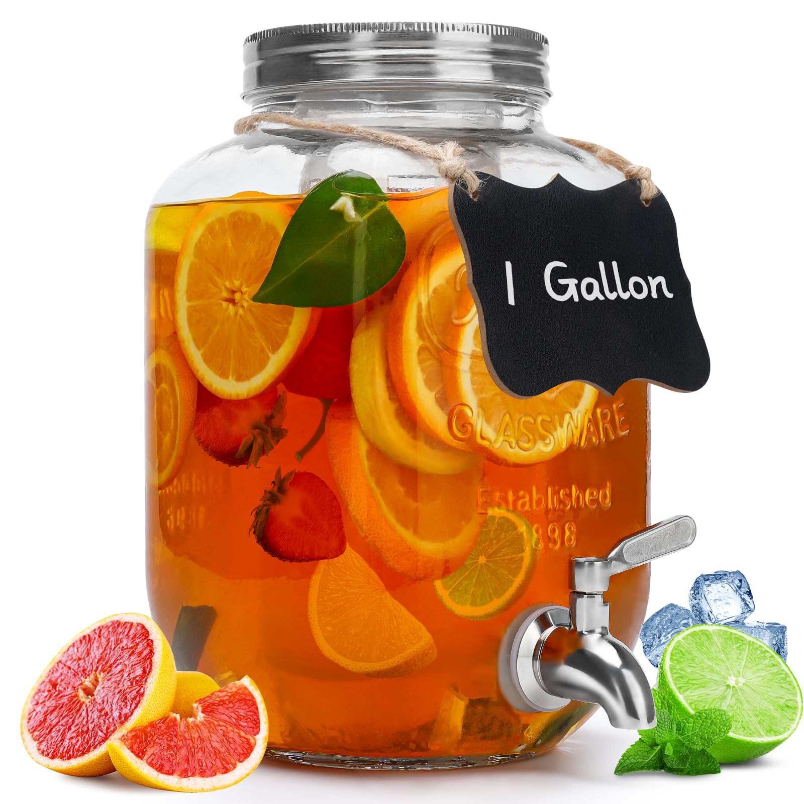 Goldfishwa front view with lid showing capacity and aesthetic benefit