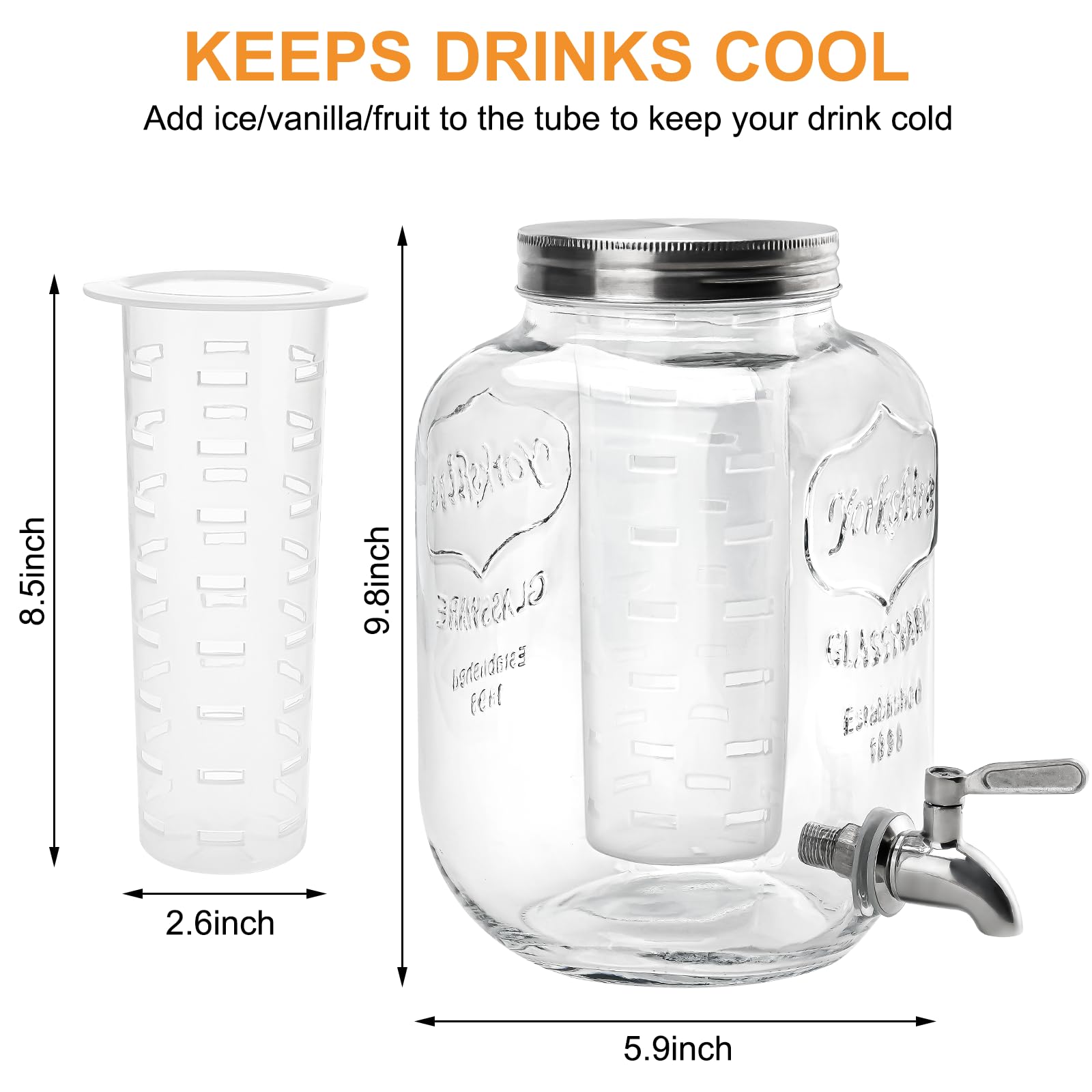 Goldfishwa wide mouth top view for easy filling and cleaning advantage