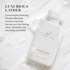 Goldie Locks marula oil and white truffle flatlay showing nourishing shine boosters