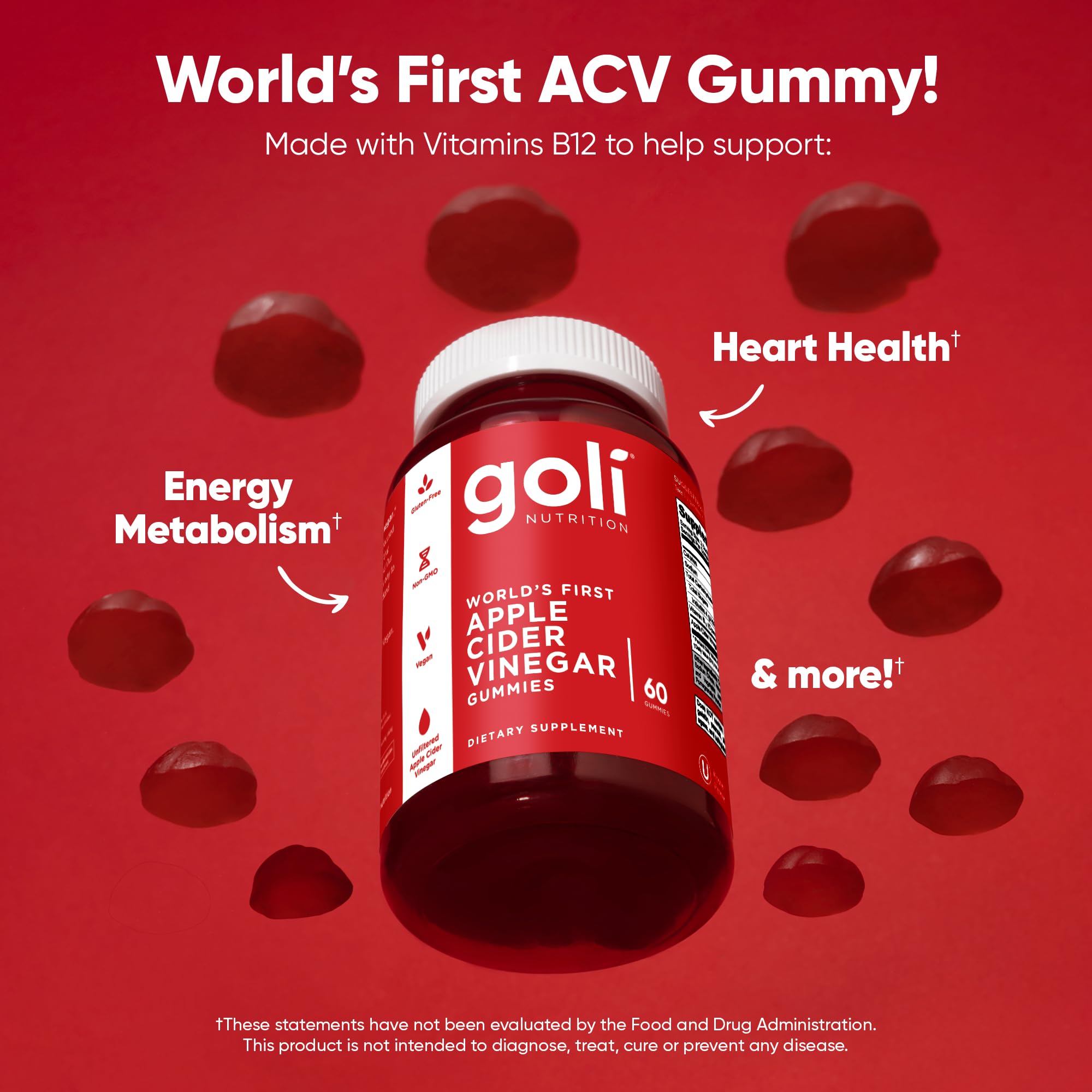 Goli nutrition and ingredient label showing ACV, B12, beetroot and pomegranate details
