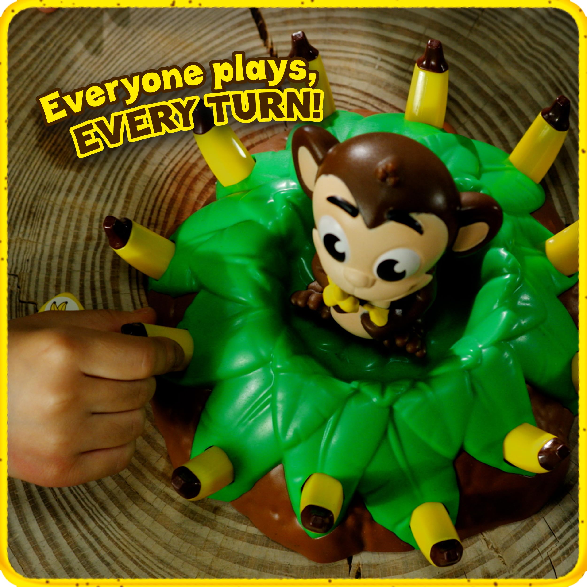 Goliath bananas in a child’s hand demonstrating pull action and fine-motor benefit
