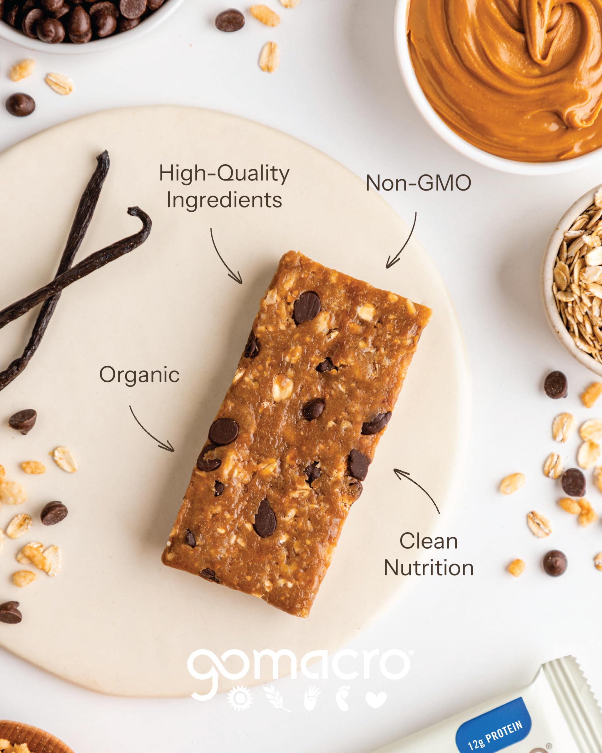 GoMacro bar held in hand for scale showing portable snack convenience