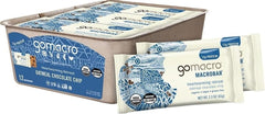 GoMacro front packaging showing 12-count box and product appeal