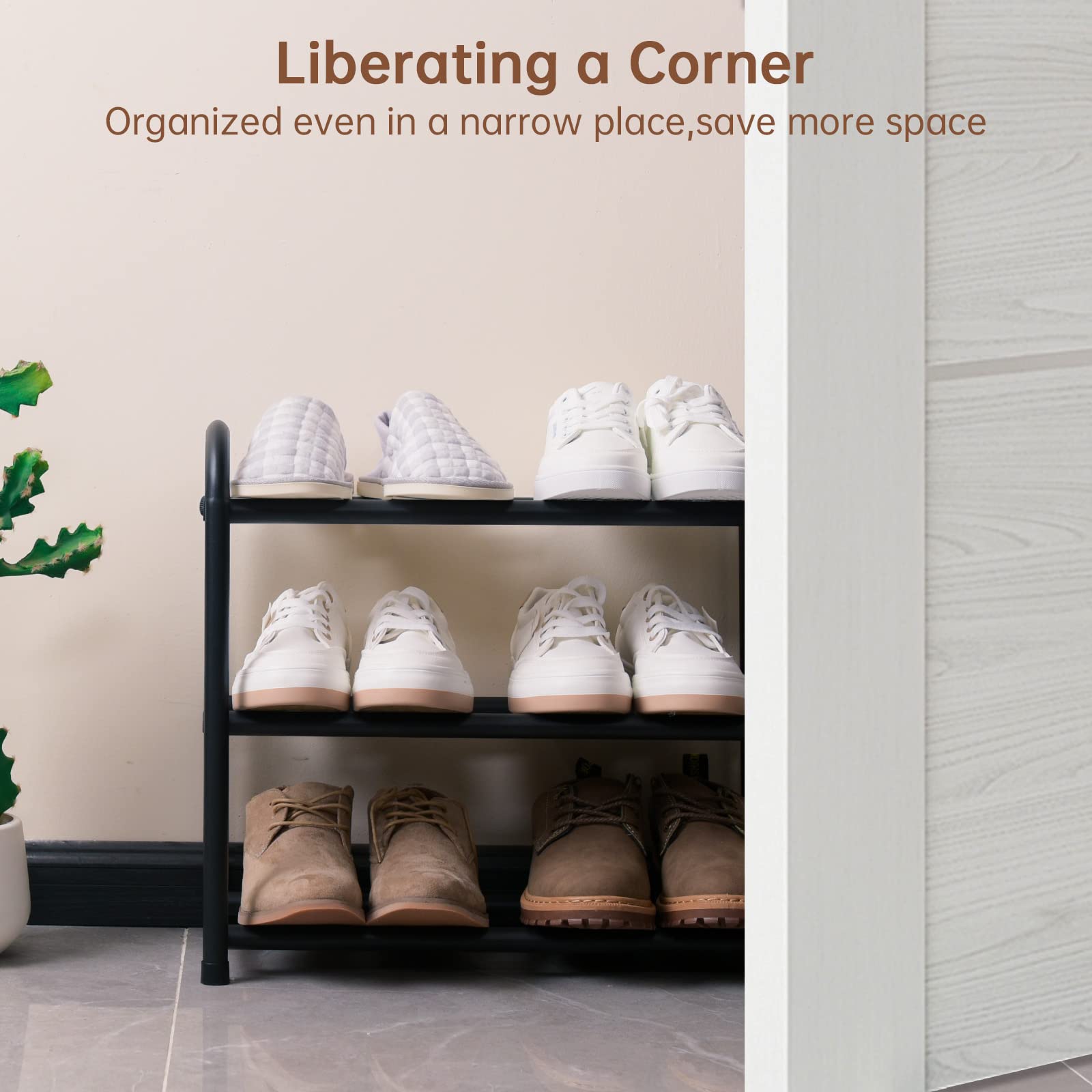 Gonfoam assembled inside a closet showing quick installation and neat storage benefit