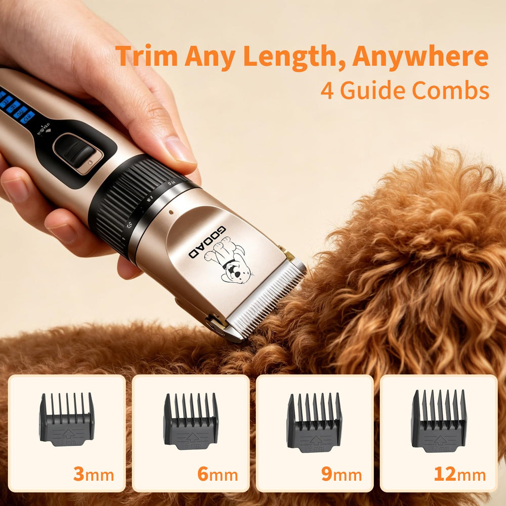 Gooad narrow blade detail showing precision cutting edge for face and paws