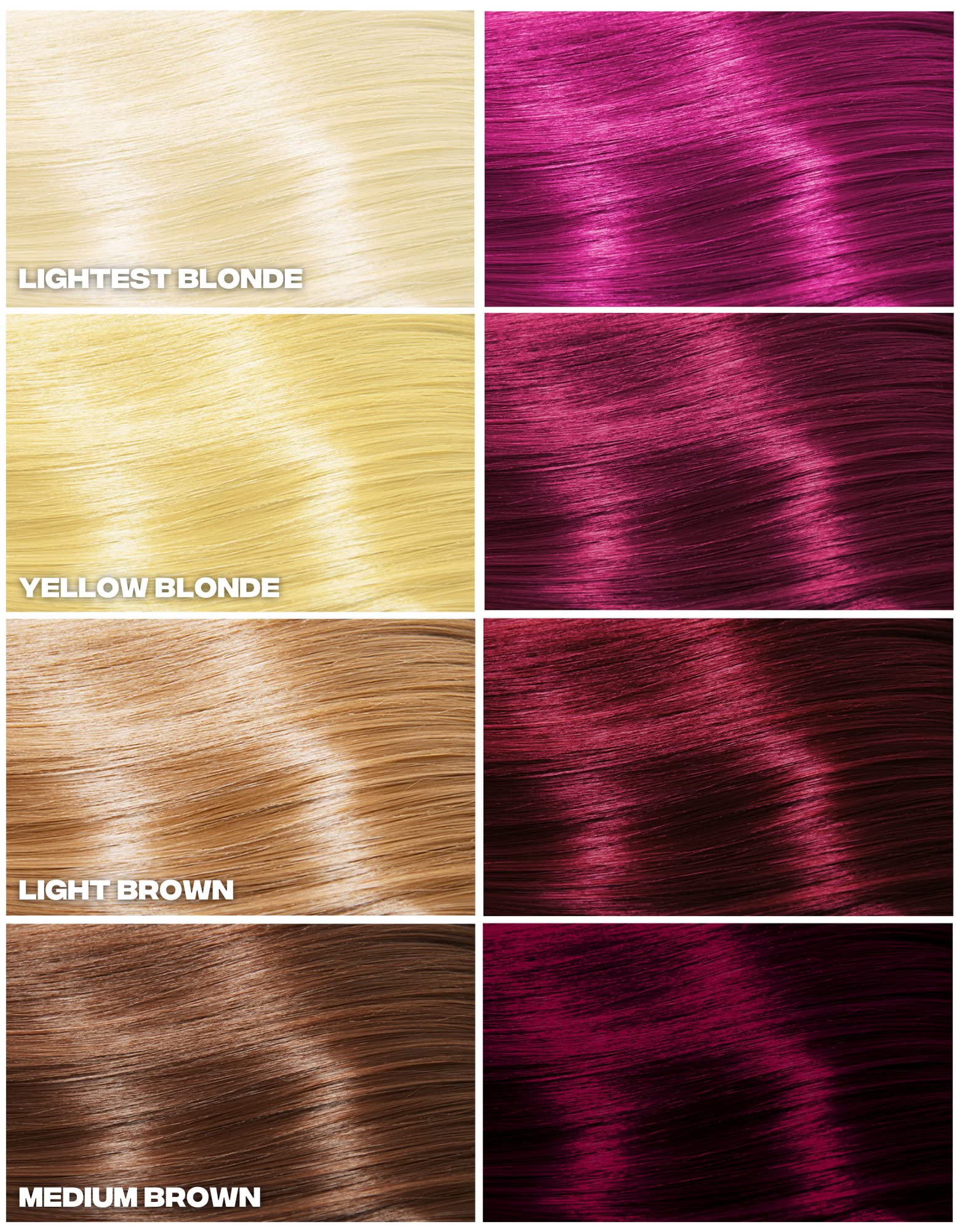 Good Dye Young application with gloved hands applying magenta, demonstrating easy use