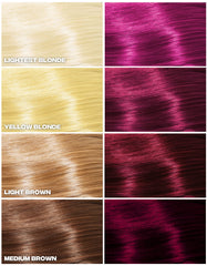 Good Dye Young application with gloved hands applying magenta, demonstrating easy use