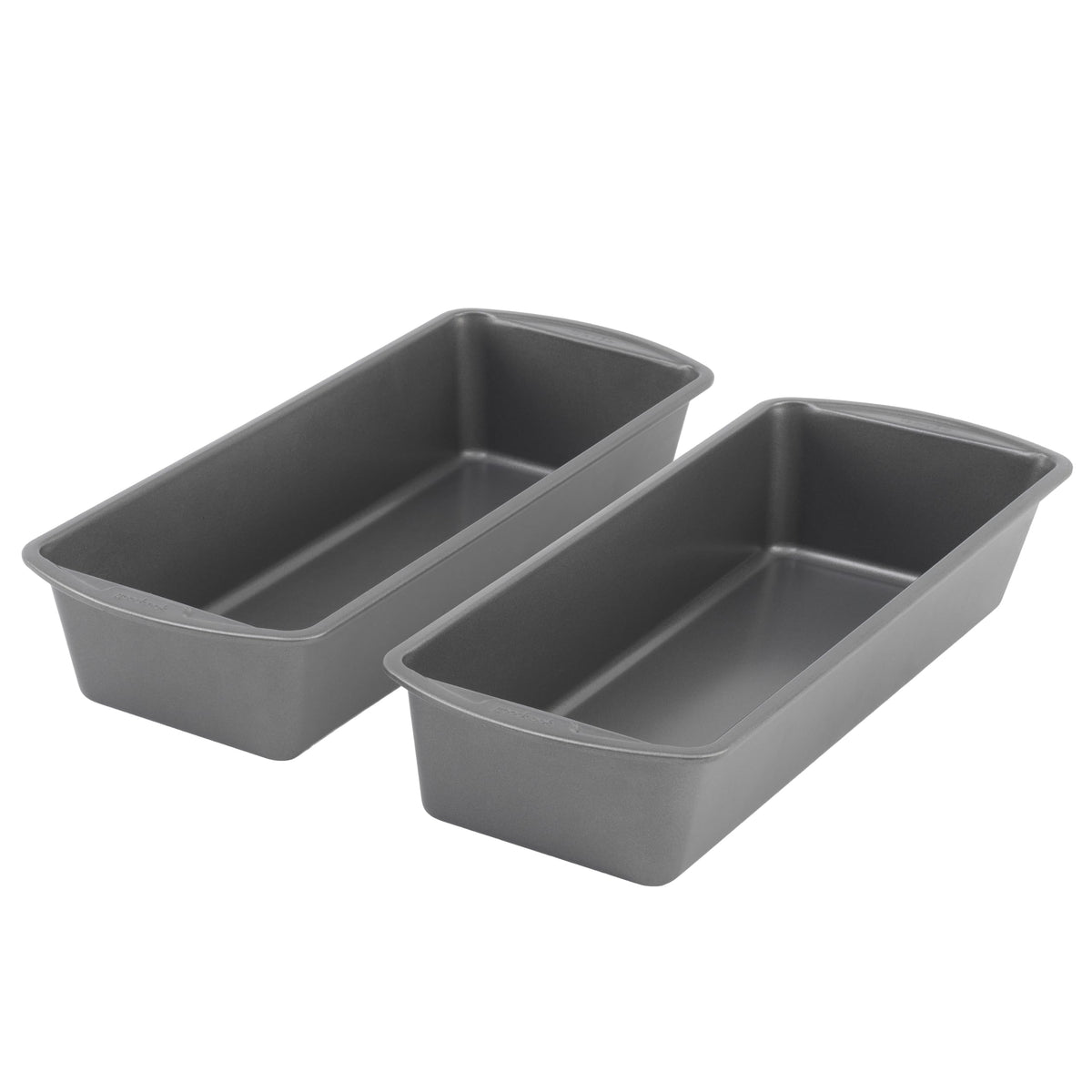 GoodCook front view of two loaf pans showing durable construction and capacity