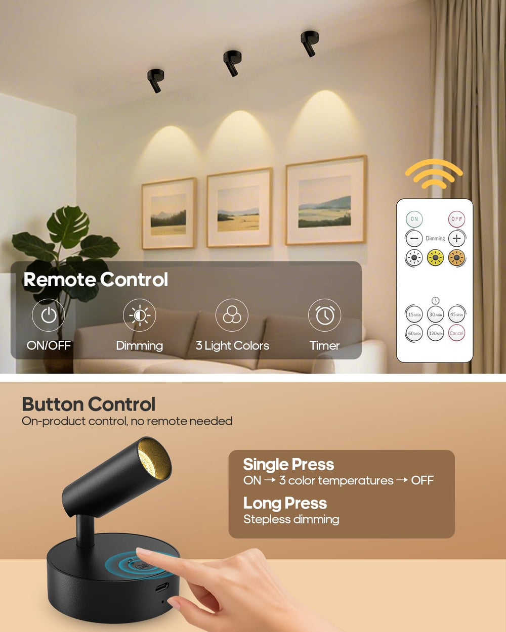 GOODEA USB-C charging port closeup showing fast recharge convenience and cordless use