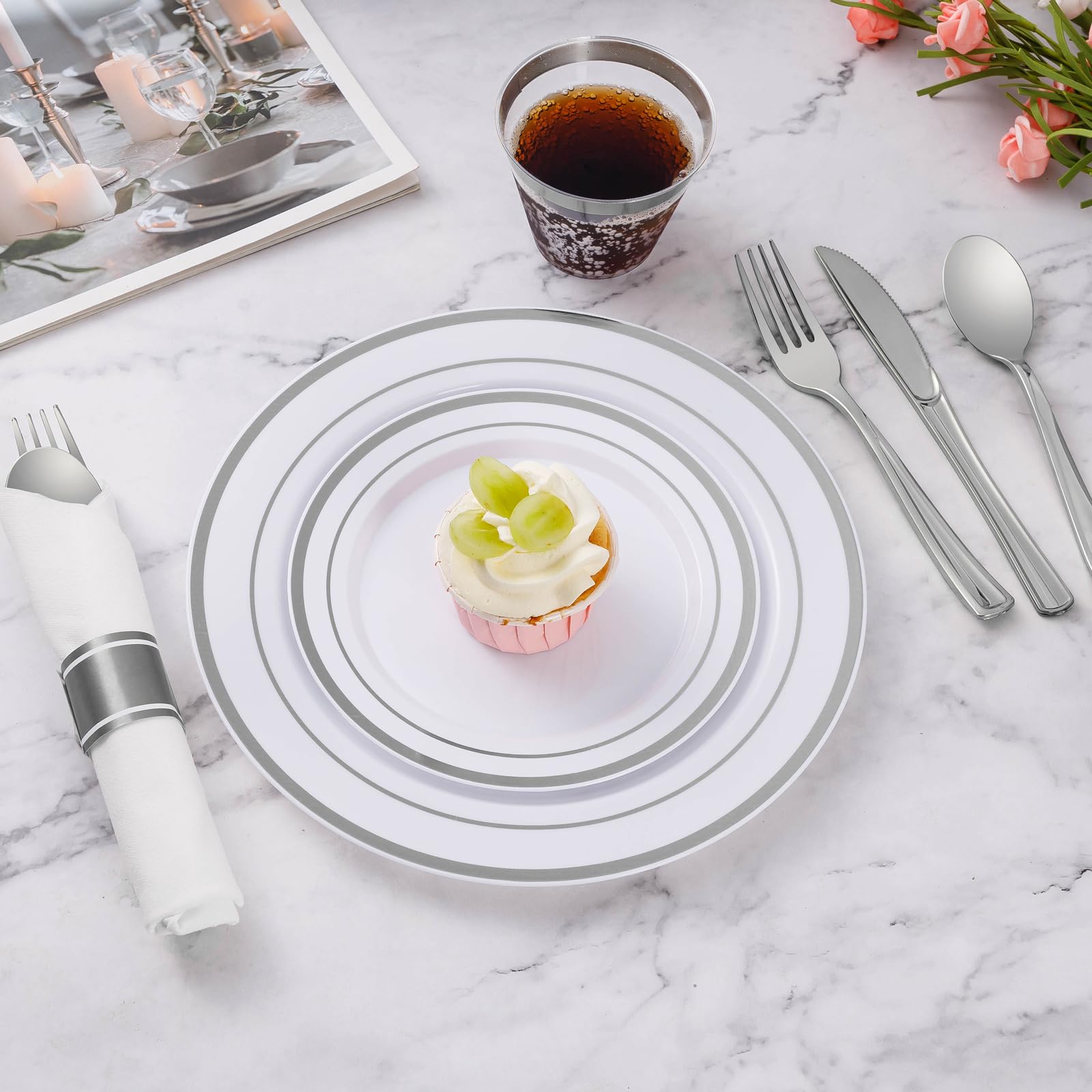 Goodluck fork spoon knife and cup arrangement proving durable cutlery benefit