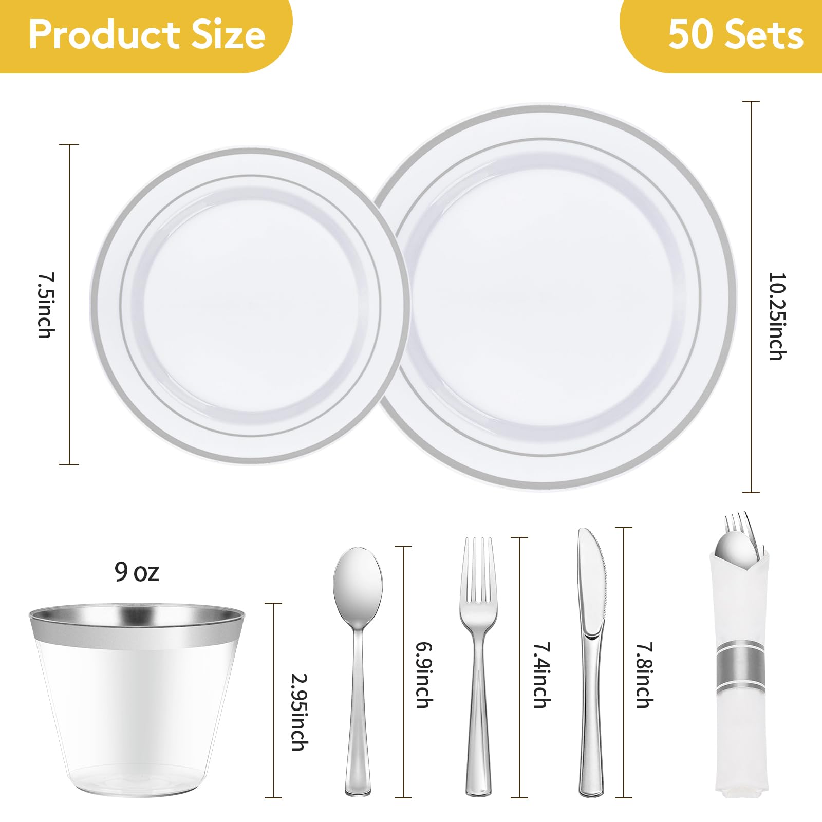 Goodluck place setting with napkin and plate demonstrating polished table styling
