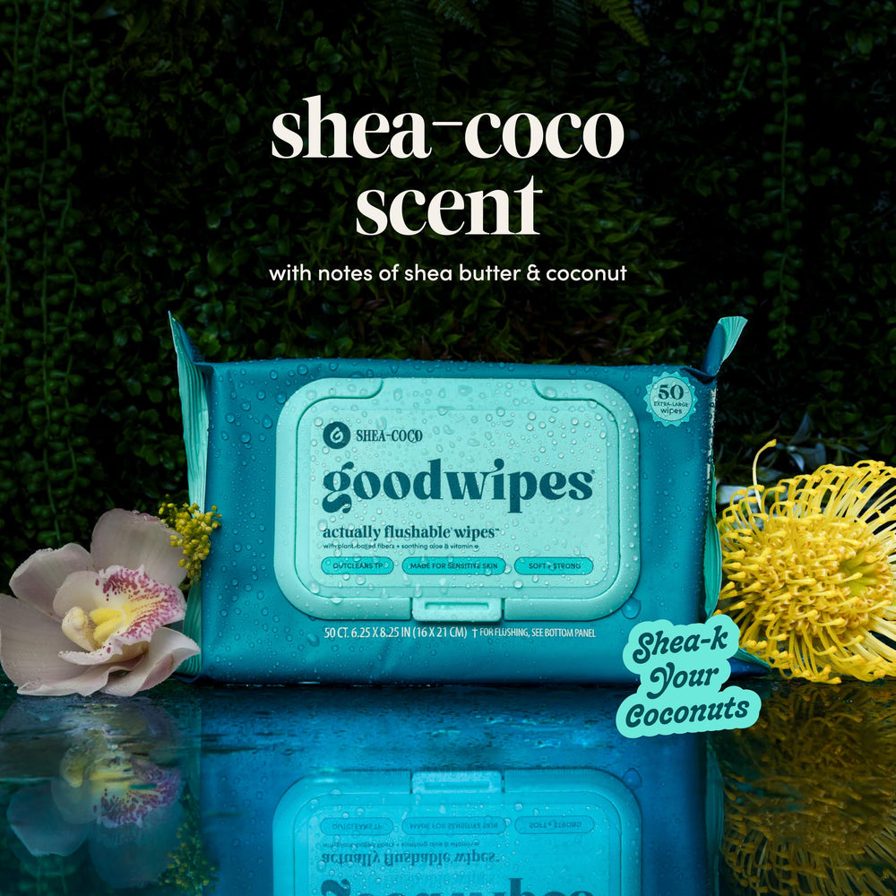 goodwipes on bathroom counter lifestyle scene, elevates daily routine comfort