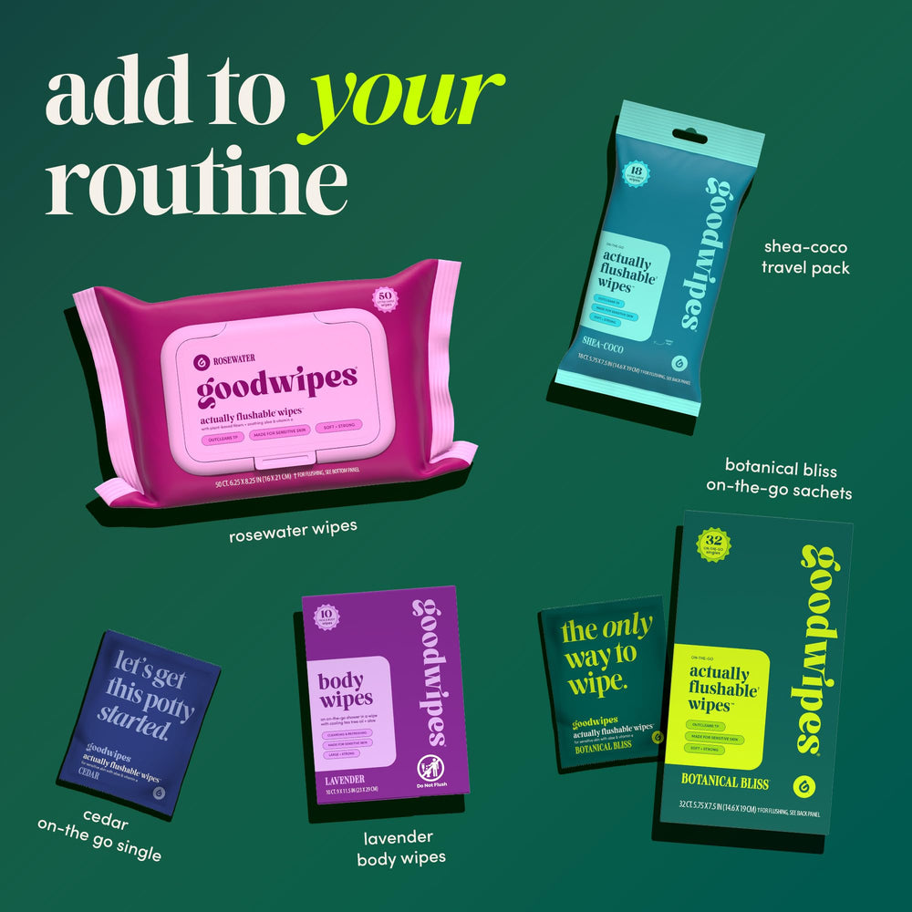goodwipes ingredients label highlighting aloe and vitamin E benefits