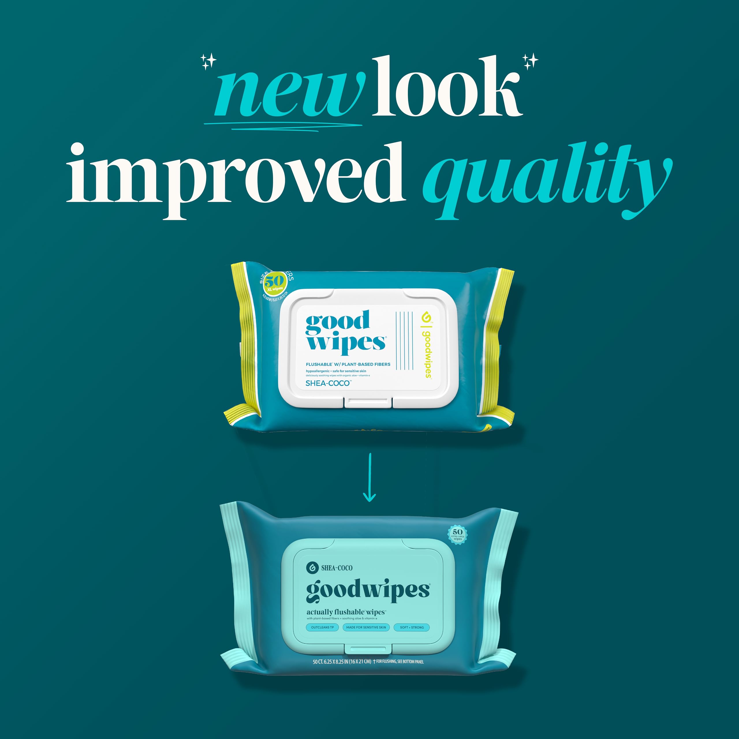 goodwipes resealable pack open to show moisture retention benefit for multiple uses