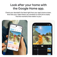 Google Nest hazel green LED indicator close-up showing active-stream transparency benefit