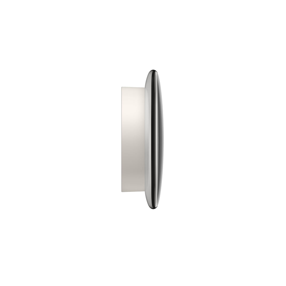 Google Nest thermostat side profile highlighting slim metal finish and build quality