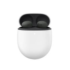 Google Pixel Buds Pro 2 front view showing compact design and stylish hazel finish, promoting comfortable wear