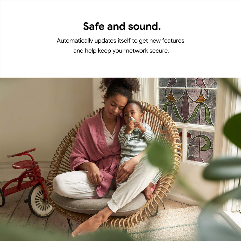 Google Wifi packaging with Google Seal for Online Marketplace visible for seller authenticity benefit