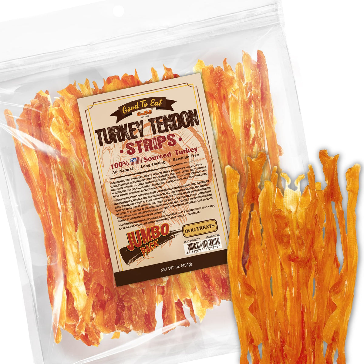 Gootoe front packaging showing 1 lb bag and clear benefit of single-ingredient purity