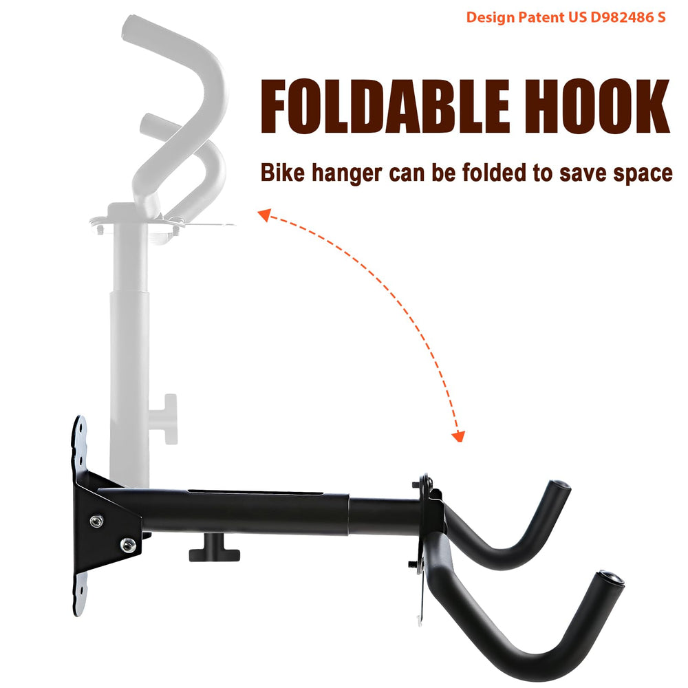 Gootus angled hook adjustment keeping bike level and secure