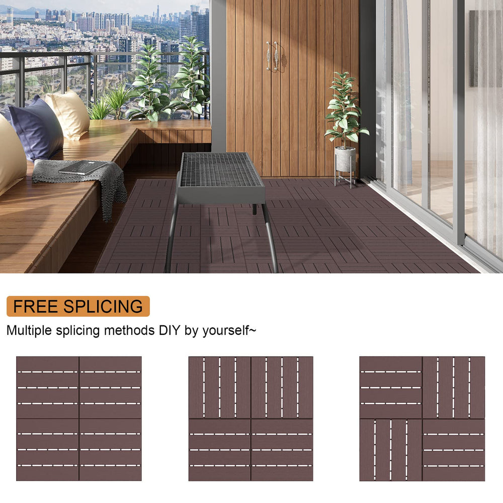 Goovilla tiles around pool highlighting water resistance and easy-clean benefit