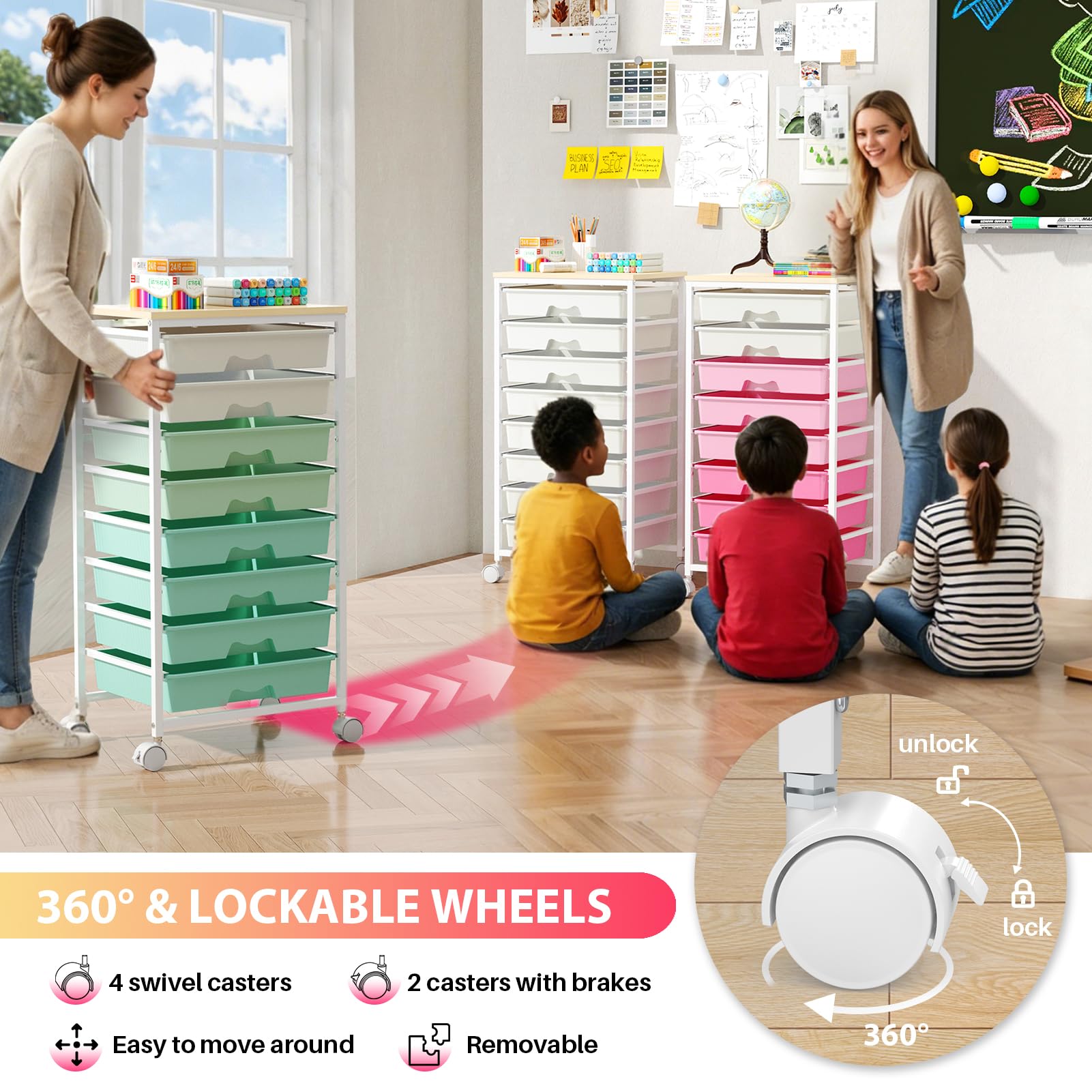 Goovilla side profile highlighting slim footprint for small spaces