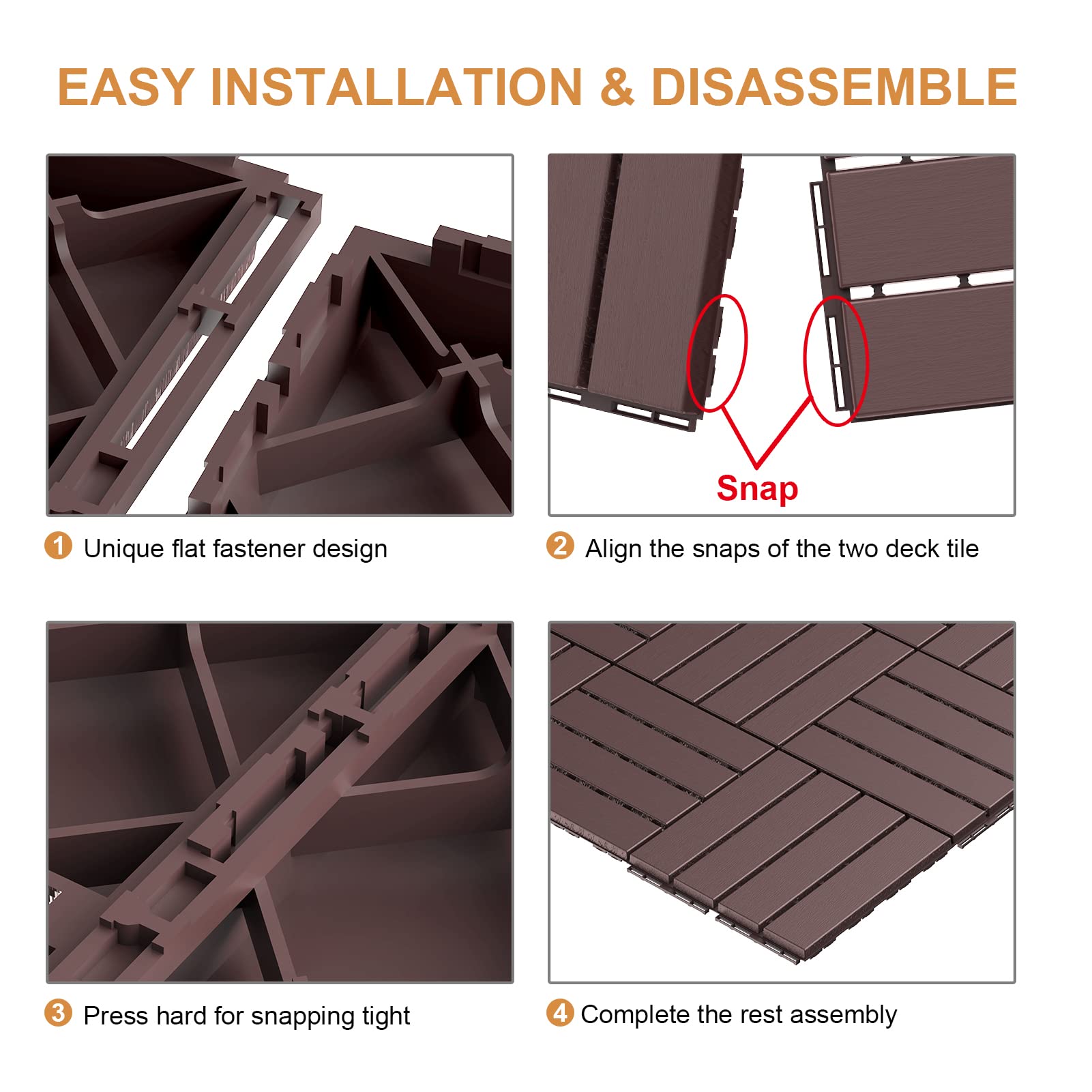 Goovilla tile next to shoe showing 12x12 size for easy planning benefit