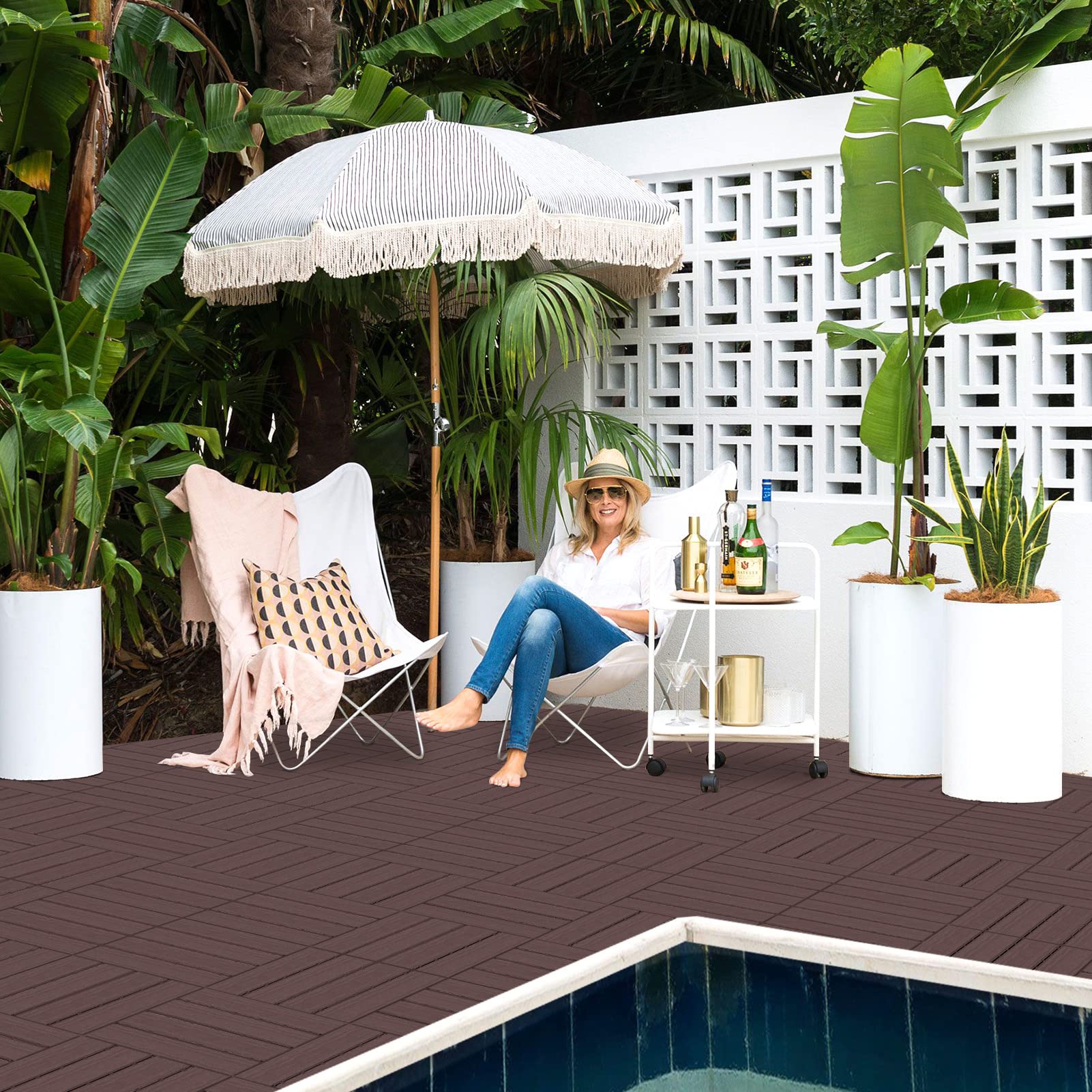 Goovilla close-up of tile top texture highlighting slip-resistant surface benefit