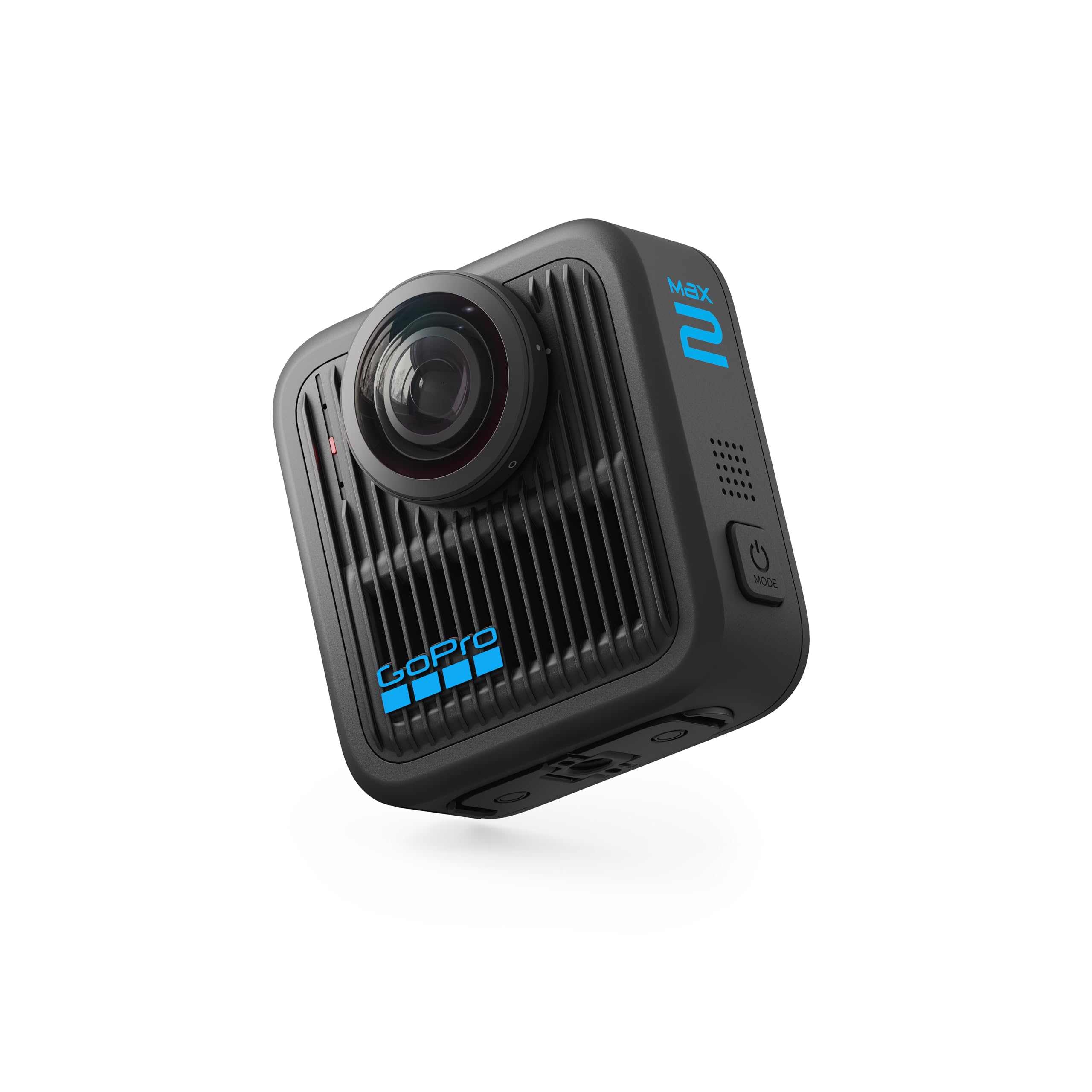 GoPro MAX2 accessories laid out including battery and mounts for quick setup benefit
