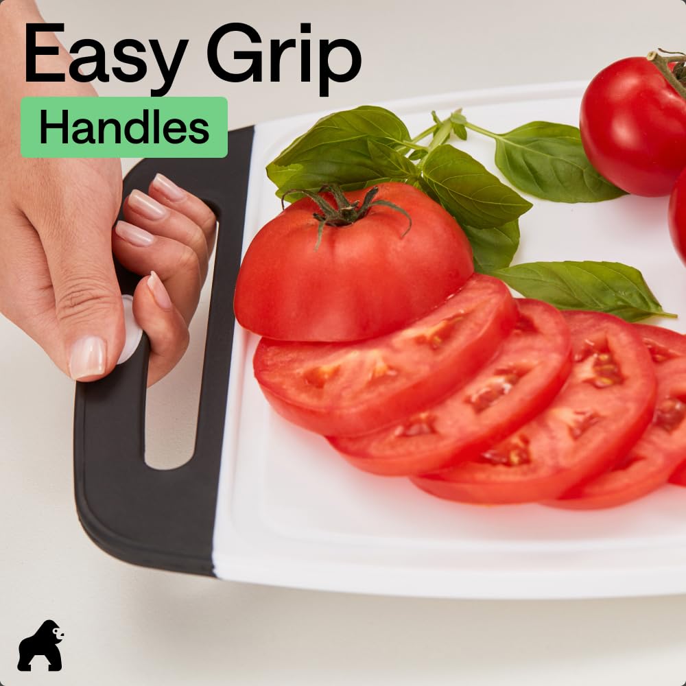 GORILLA GRIP board used as charcuterie serving platter showing versatile entertaining benefit