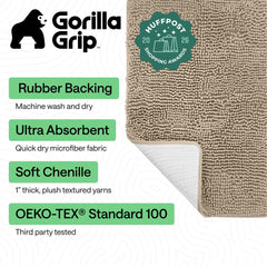 GORILLA GRIP chenille close-up showing plush texture and absorbency