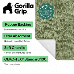 GORILLA GRIP close-up of soft chenille pile offering plush comfort