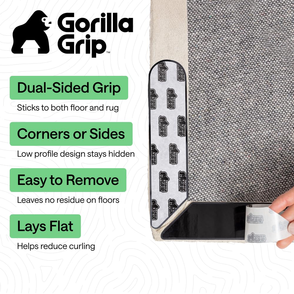 GORILLA GRIP close-up of dual-sided texture demonstrating strong hold