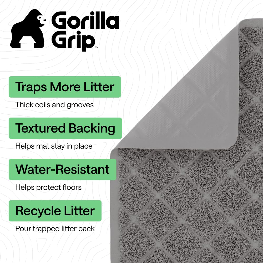 GORILLA GRIP close-up of coiled mesh texture capturing stray litter effectively