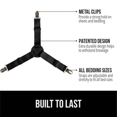 GORILLA GRIP elastic straps stretched to show flexible tension and durability
