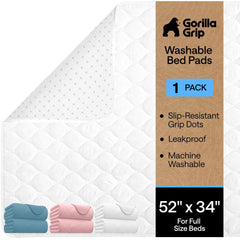 GORILLA GRIP front packaging view showing 52x34 underpad and key benefits