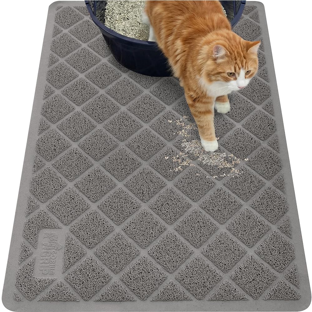 GORILLA GRIP front view of mat showing full 35x23 coverage and floor protection