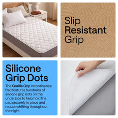 GORILLA GRIP non-slip silicone grip backing close-up for secure placement