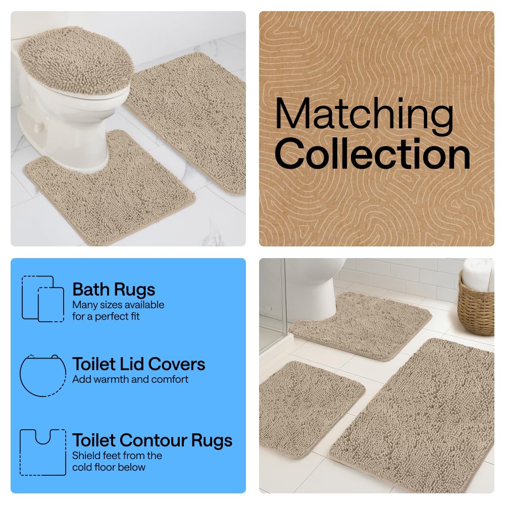 GORILLA GRIP rug being placed in washer to show durability and care