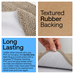 GORILLA GRIP textured TP rubber backing visible for secure grip