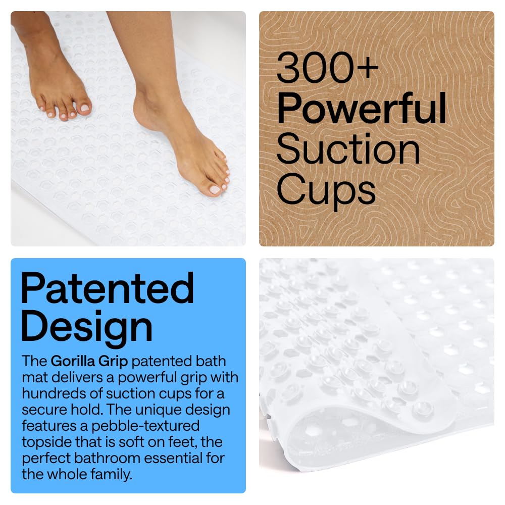 GORILLA GRIP underside showing suction cups that secure the mat in place