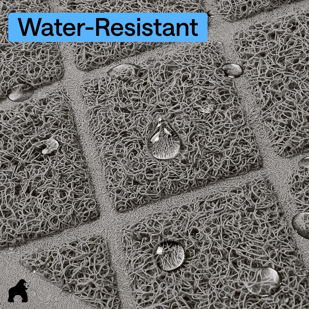 GORILLA GRIP water resistance demo protecting floor from spills and liquids