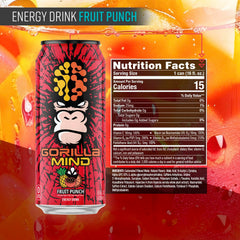 Gorilla Mind closeup label highlights ingredients and potency benefits
