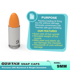 GORTAR close-up of plastic tip for easy visibility during drills